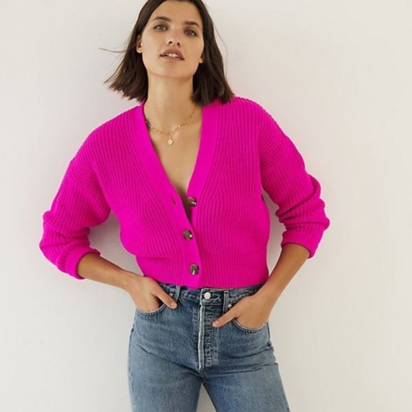 Anthropologie Sweaters - Anthropologie Maeve Sunny Cropped Cardigan